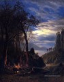 Le feu de camp Albert Bierstadt